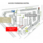 Accès parking Hôtel Ibis Styles Blois